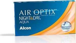 Air Optix Night and Day Aqua (6 šošoviek) dioptrie: +4