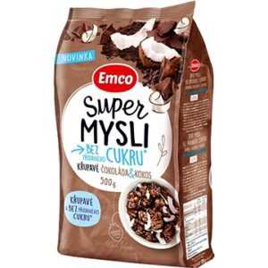Emco Super mysli bez pridaného cukru čokoláda a kokos 500 g