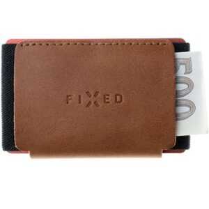 FIXED Tiny Wallet z pravej hovädzej kože hnedá