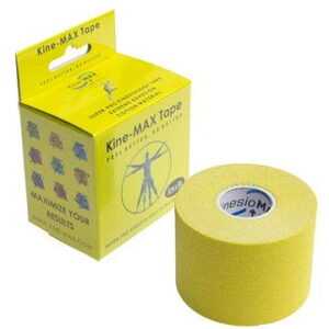 KineMAX SuperPro Cotton kinesiology tape žltá